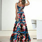 Elegant Floral Printed Summer Sling Party Dress on sale NOW!